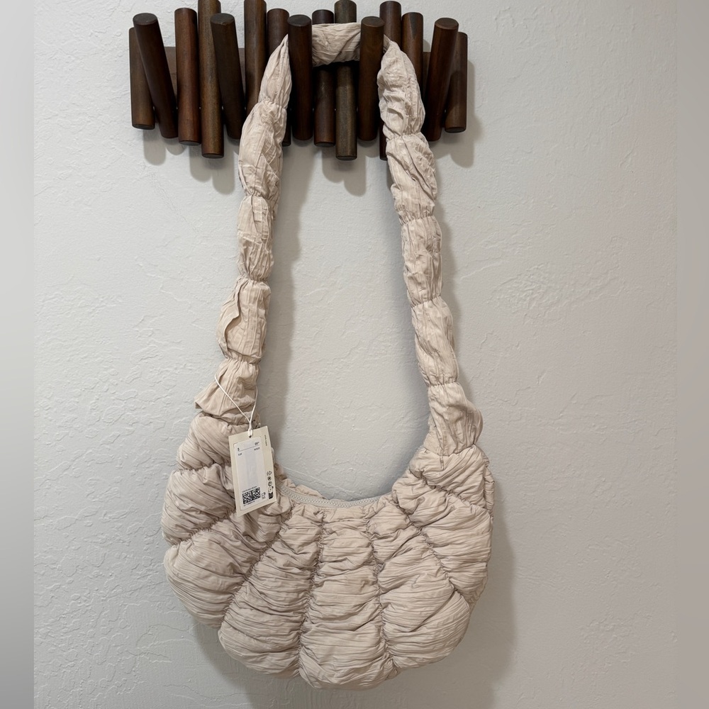 NWT COS Nylon Ripple Crossbody Bag | Off White